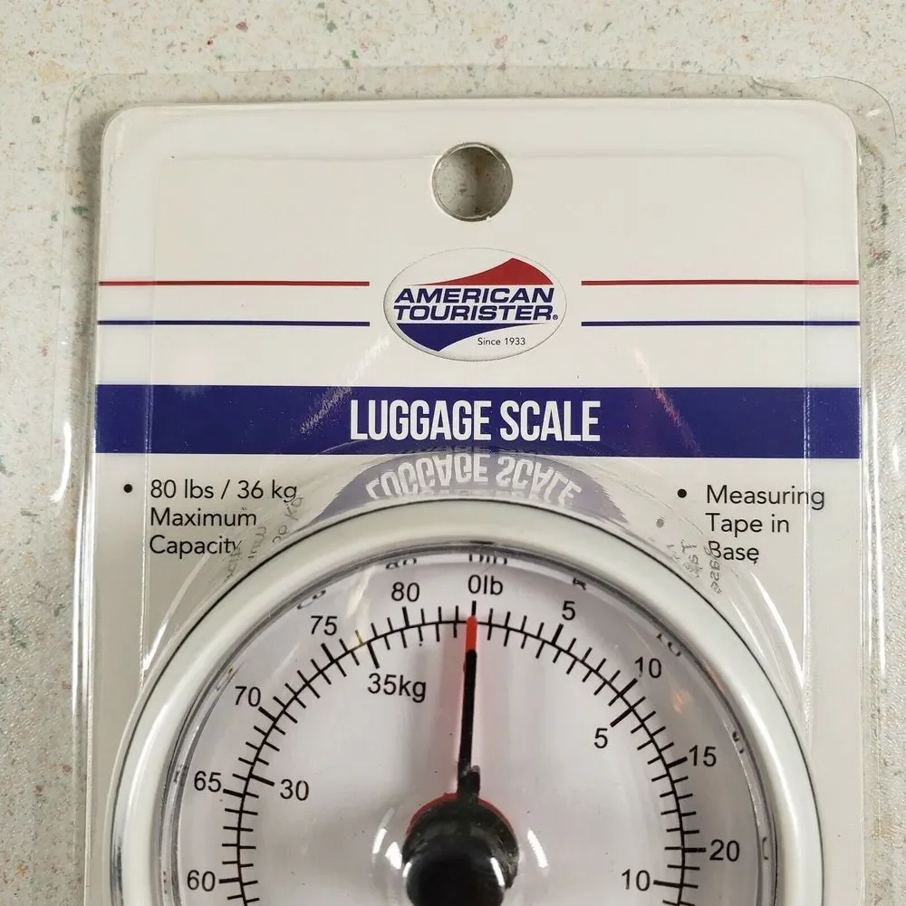 AMERICAN TOURISTER luggage scale & measuring tape 80lbs/36kg Max capacity